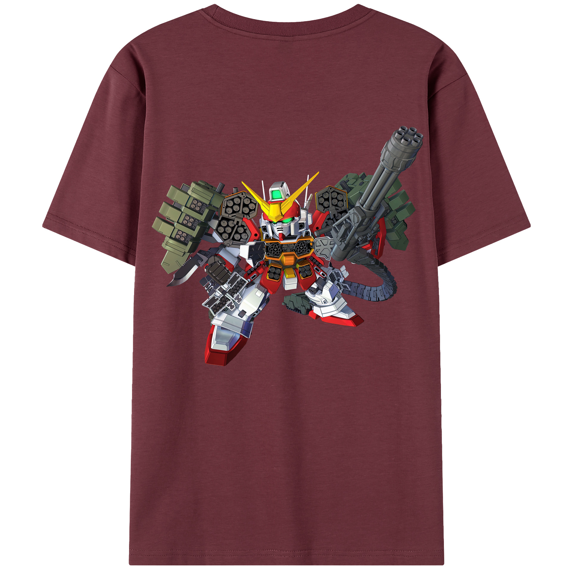 （画像用） 機動戦士ガンダム Mobile Suit Gundam 綿100％半袖Tシャツ（背面プリント）